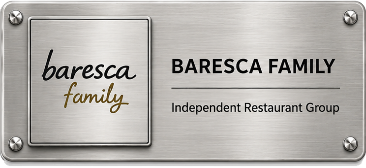 baresca family logo a commercial mural client of urban gypset