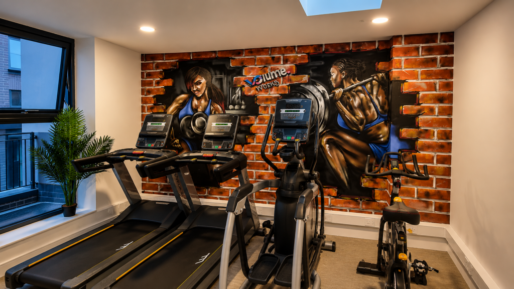 GYM MURal for volume works