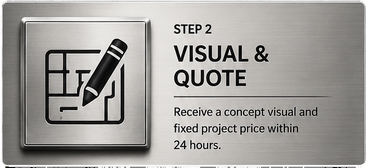 Bespoke mural design visual and project quotation prepared for client approval