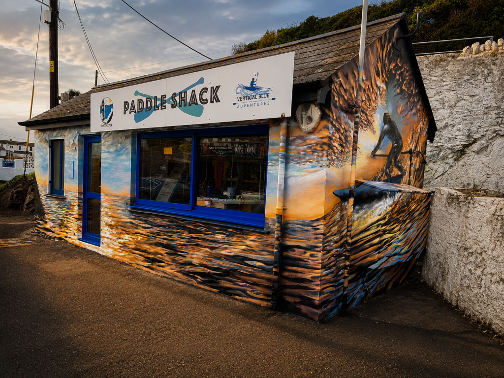 paddle shack mural porthleven cornwall