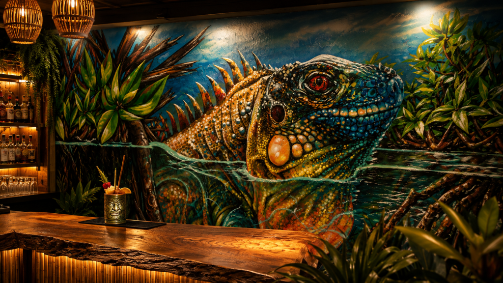 Cornwall mural or iguana urban gypset